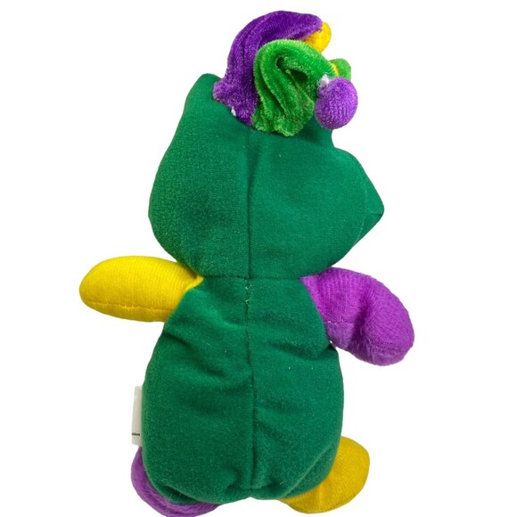 Kellytoy Mardi Gras Jester Hat Frog 9” Plush Stuffed Animal Soft Toy - Picture 3 of 13